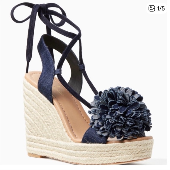 kate spade Shoes - Kate Spade New York "Daisy" espadrille wedge sandals | size 11 m